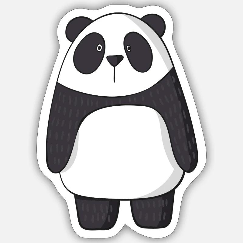 panda - Sticker size S (10 x 10 cm) - white matte