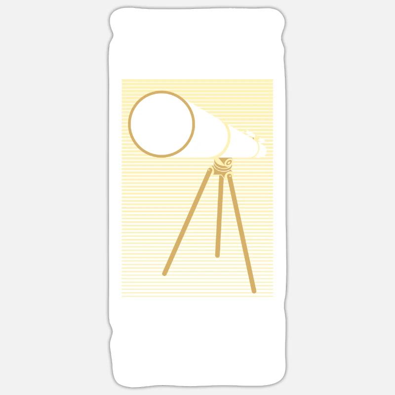 Astronomy Telescope Gift Science - Sticker taille S (10 x 10 cm) - blanc mat