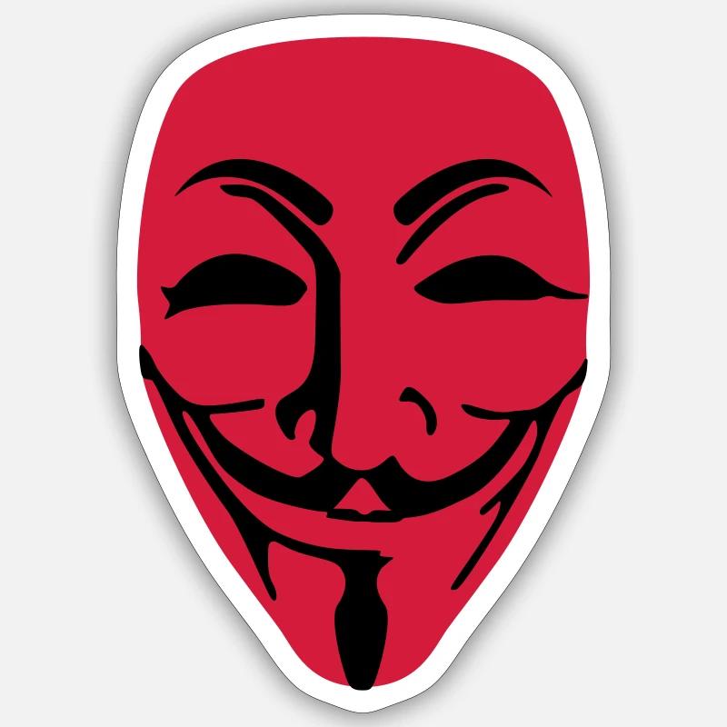 Anonymous - Sticker size S (10 x 10 cm) - white matte