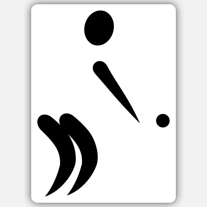 Boule - Sticker Größe S (10 x 10 cm) - Mattweiß