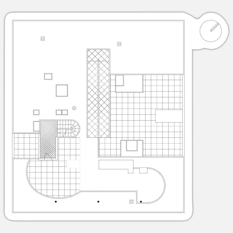 ARCHITECTURE Plan Sticker size S (10 x 10 cm)