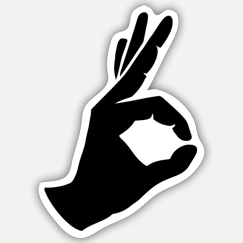 Doigt Sticker taille S (10 x 10 cm)