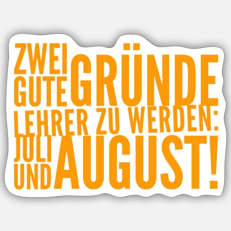 Lehrer werden - Sticker Größe S (10 x 10 cm) - Mattweiß
