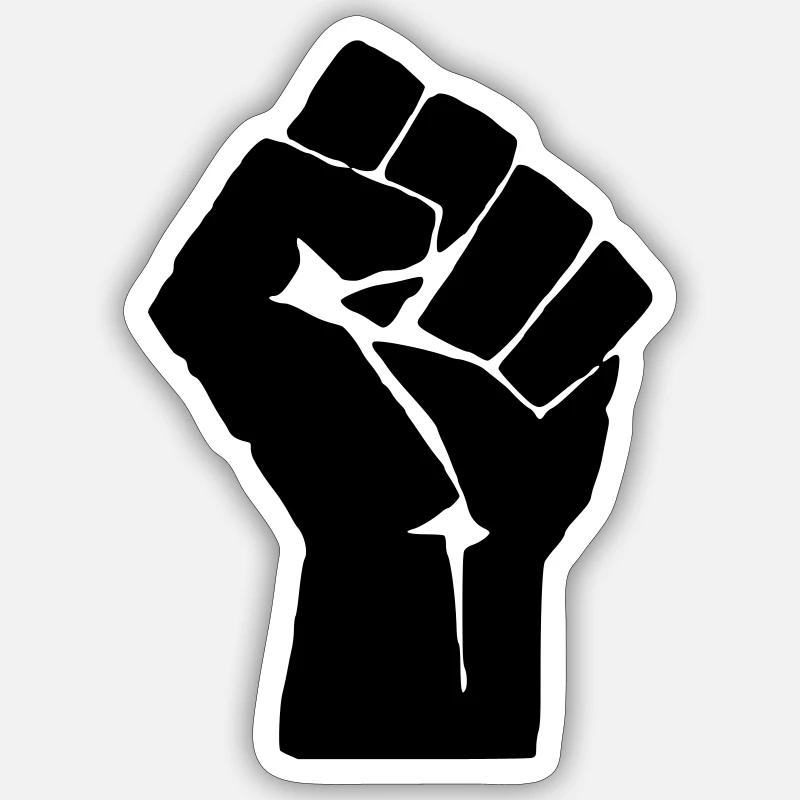 Faust Kommunismus Sticker Größe S (10 x 10 cm)