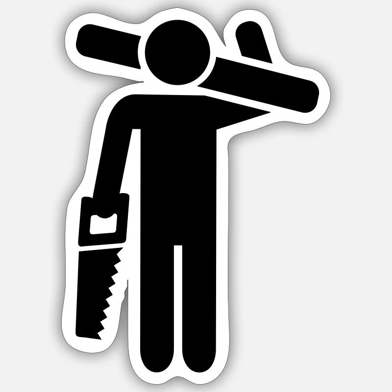 Carpenter Sticker size S (10 x 10 cm)