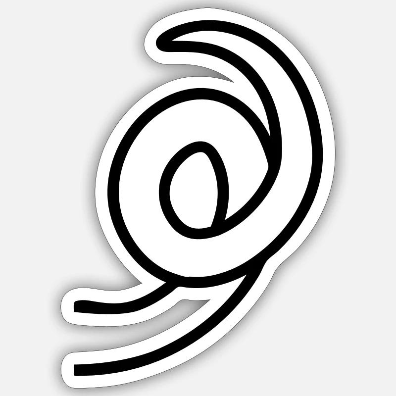 RingTail cochon - Sticker taille S (10 x 10 cm) - blanc mat