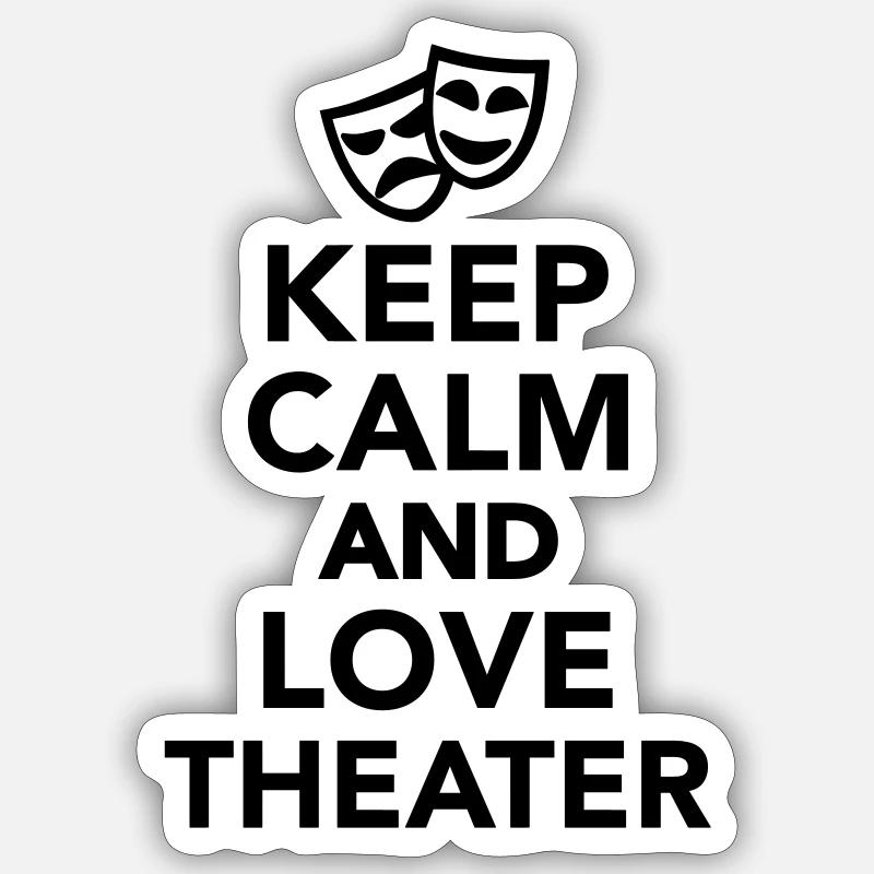 Theater Sticker Größe S (10 x 10 cm)