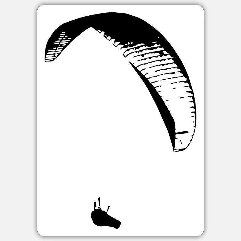 Gleitschirm Sticker Größe S (10 x 10 cm)