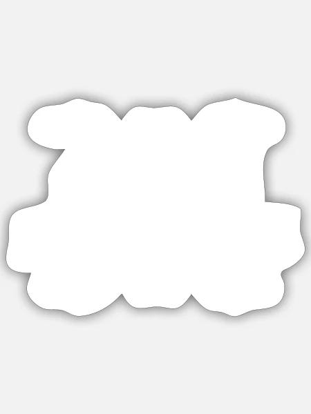 besonders attraktiv - Sticker Größe S (10 x 10 cm) - Mattweiß