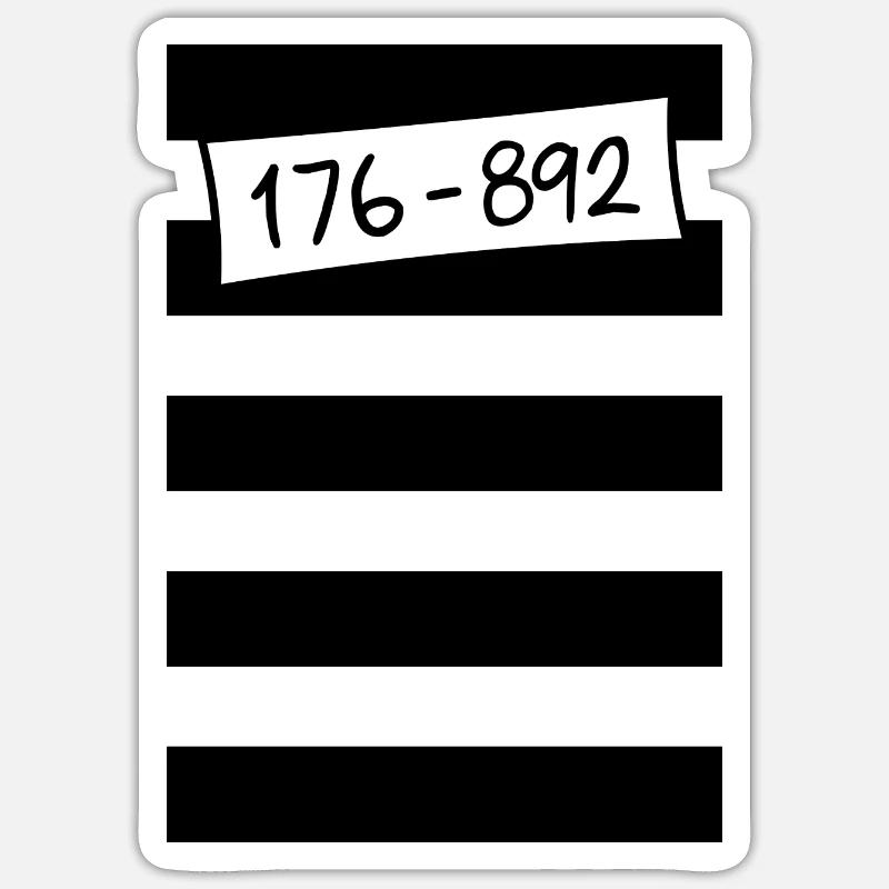 Knacki 2 Panzerknacker Gefangener der Liebe - Sticker Größe S (10 x 10 cm) - Mattweiß
