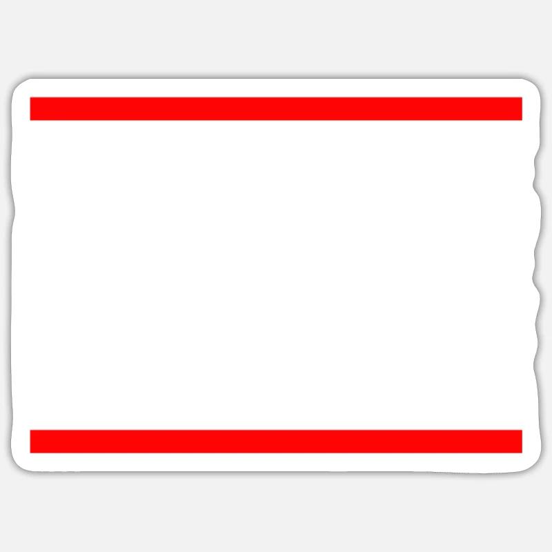 Fette jause - Sticker Größe S (10 x 10 cm) - Mattweiß