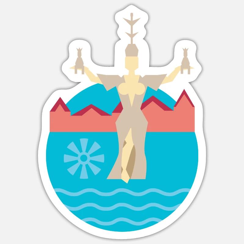 Constance - Sticker size S (10 x 10 cm) - white matte