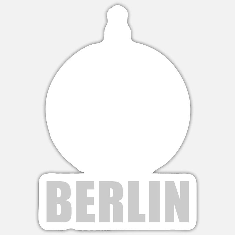 Torre della TELEVISIONE di Berlino Sticker formato S (10 x 10 cm)
