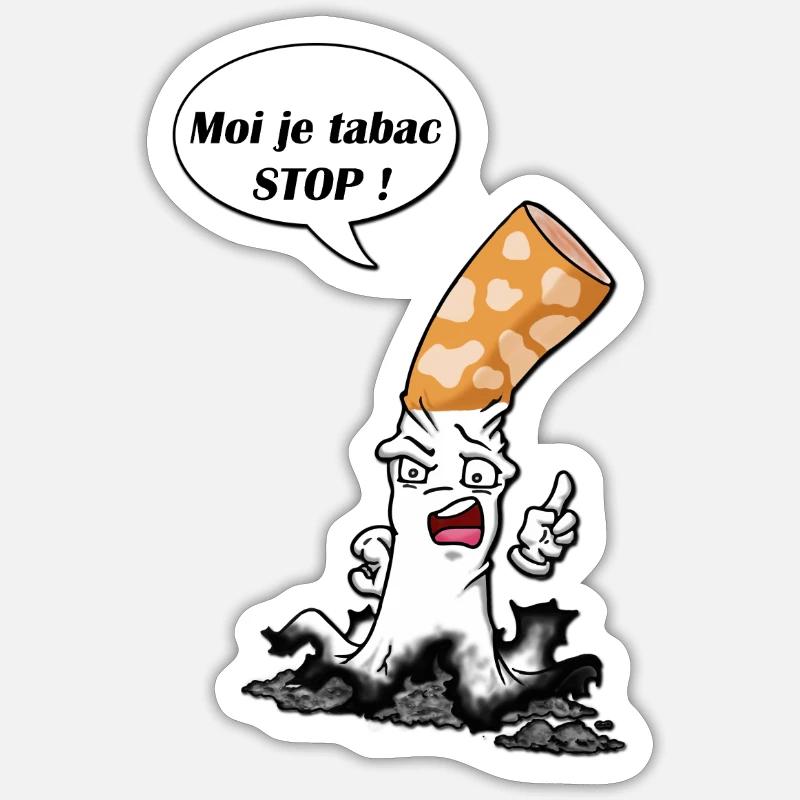 cigarette type 4 Sticker taille S (10 x 10 cm)
