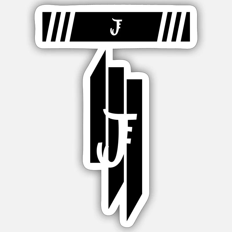 J Sticker size S (10 x 10 cm)