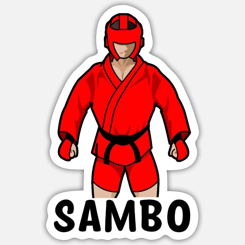 Sambo - Sticker size S (10 x 10 cm) - white matte