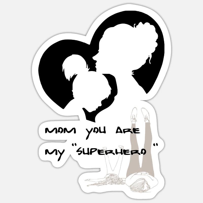 Mutter Tochter Sticker Größe S (10 x 10 cm)