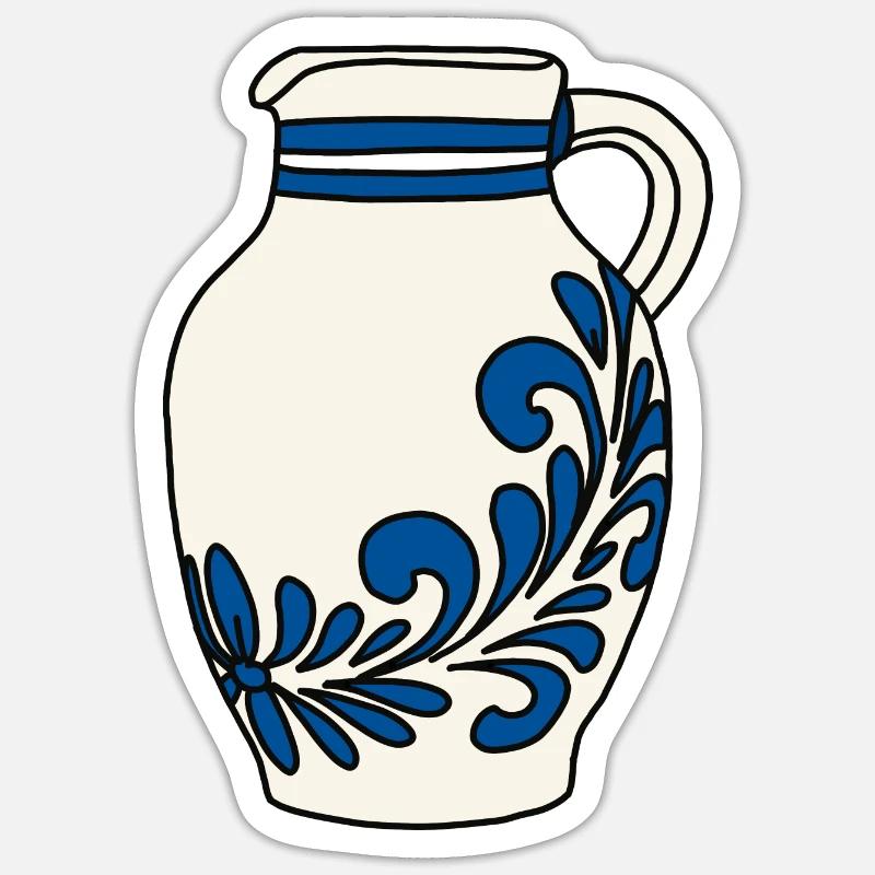 Bembel - Sticker taille S (10 x 10 cm) - blanc mat