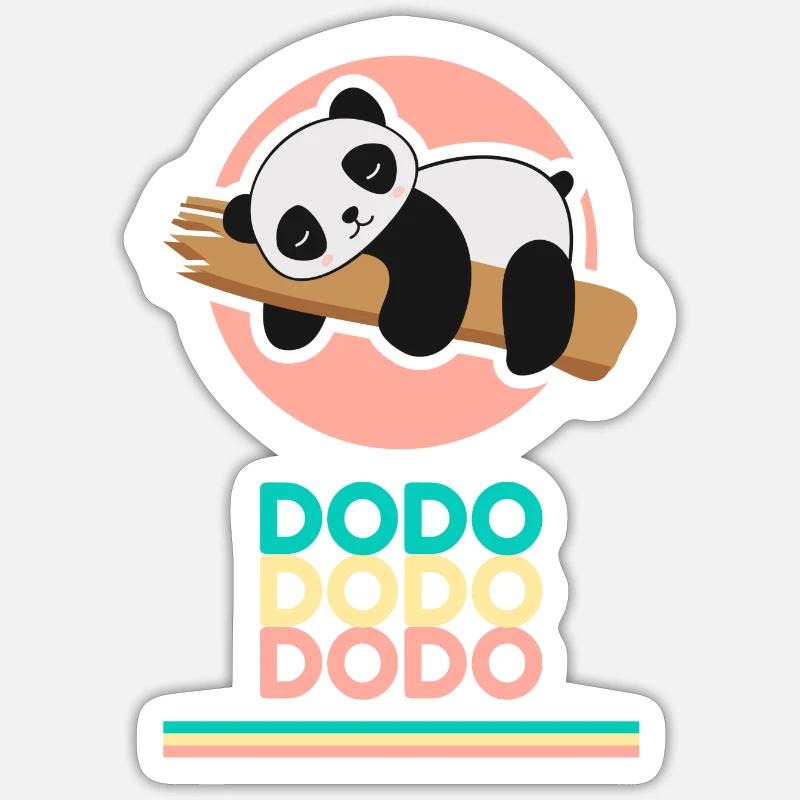 Dodo dodo dodo - Sticker taille S (10 x 10 cm) - blanc mat