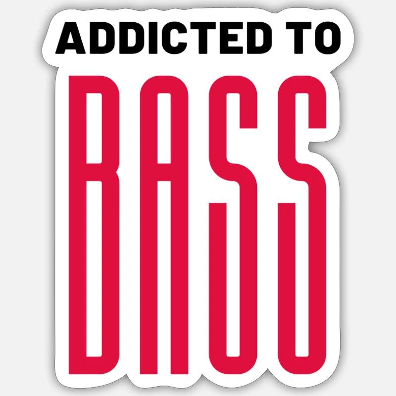 Techno - Sticker size S (10 x 10 cm) - white matte