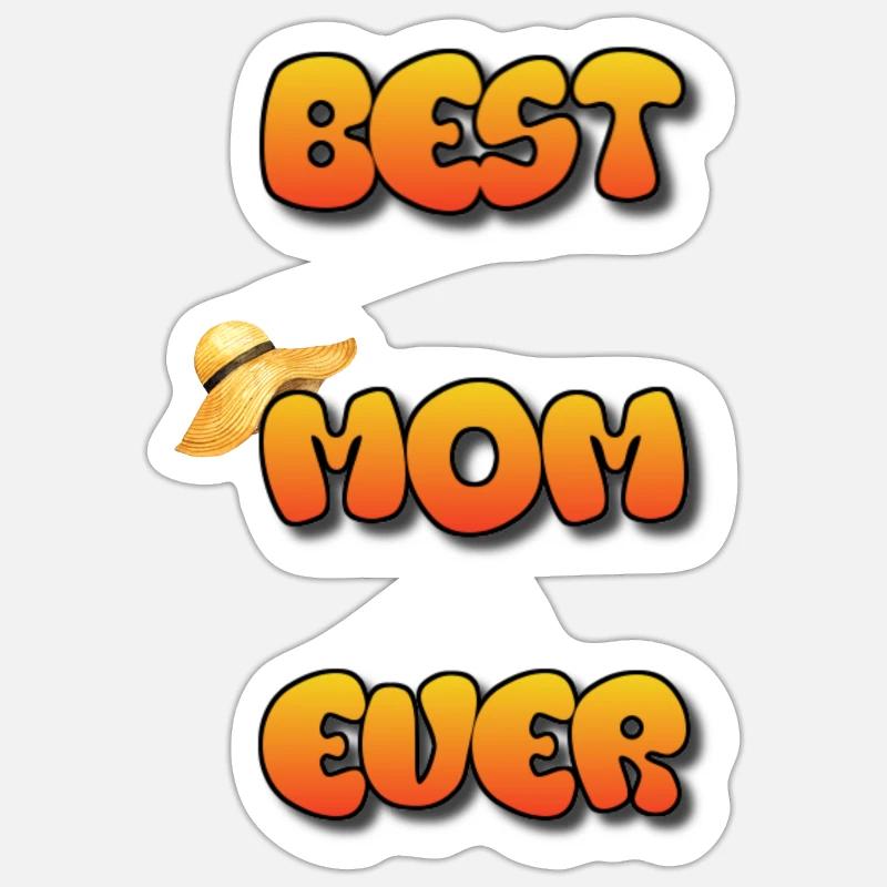 Beste Mutter aller Zeiten, beste Mutter aller Zeiten Sticker Größe S (10 x 10 cm)
