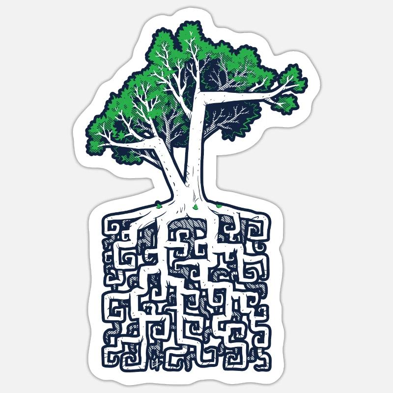 square root - Sticker size S (10 x 10 cm) - white matte
