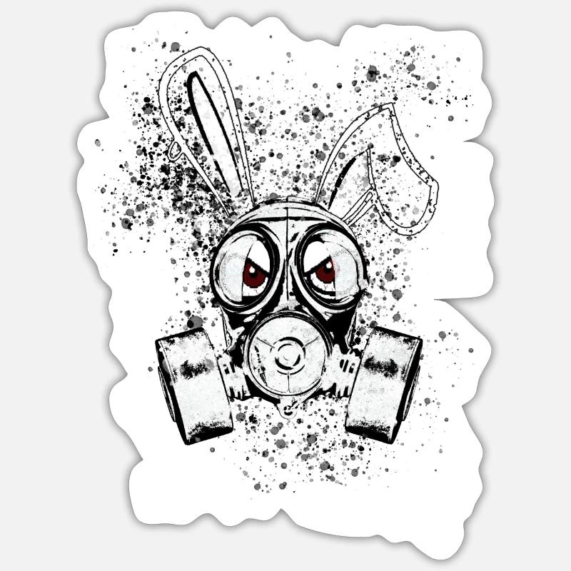 Follow into the next level - Sticker Größe S (10 x 10 cm) - Mattweiß