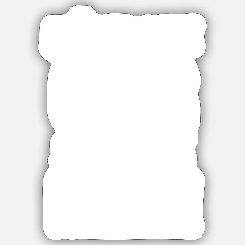 Fährste Quer Siehste Mehr! - Sticker Größe S (10 x 10 cm) - Mattweiß