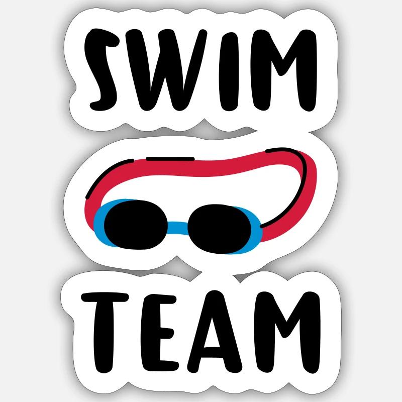 Equipe de Natation Sticker taille S (10 x 10 cm)