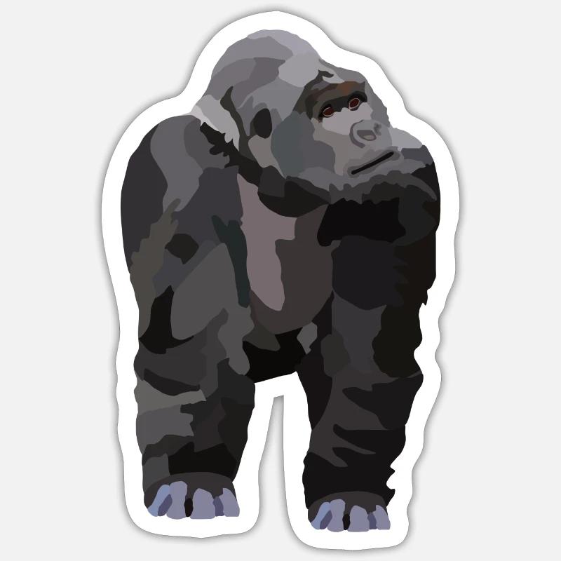 Gio, the gorilla Sticker size S (10 x 10 cm)
