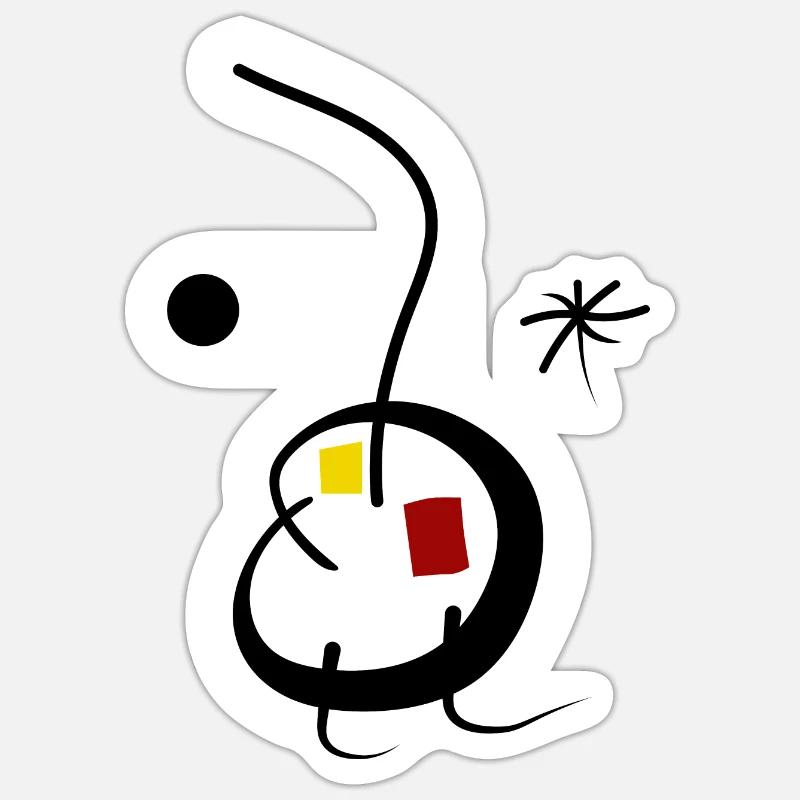 Abstract Sticker size S (10 x 10 cm)