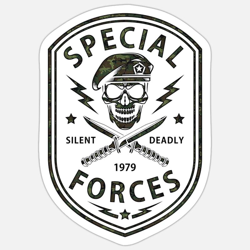 Special forces - Sticker size S (10 x 10 cm) - white matte