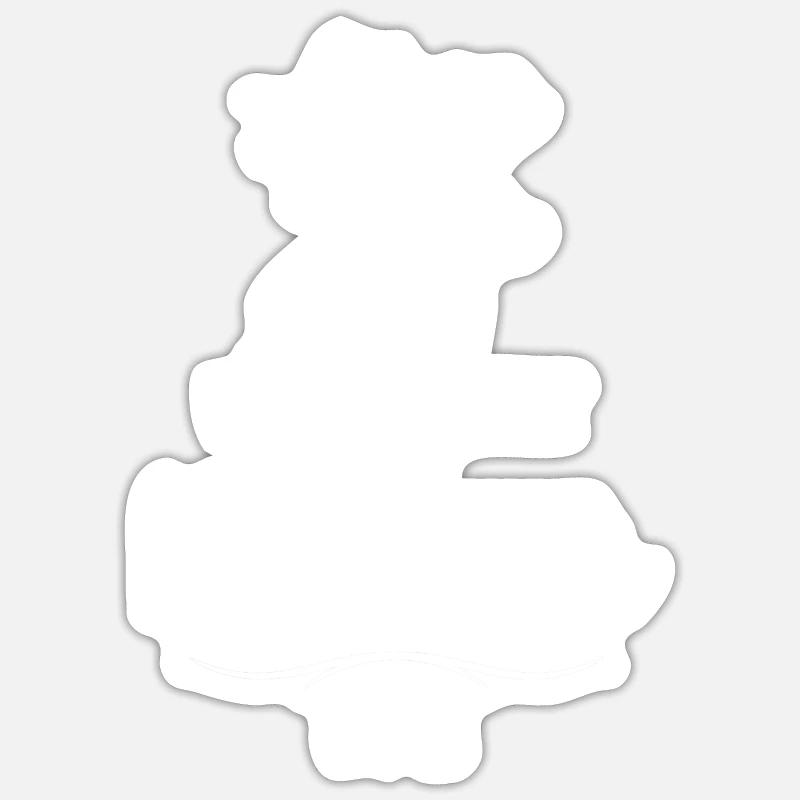 Alles wird gut denn jetzt ist Michael da - Sticker Größe S (10 x 10 cm) - Mattweiß