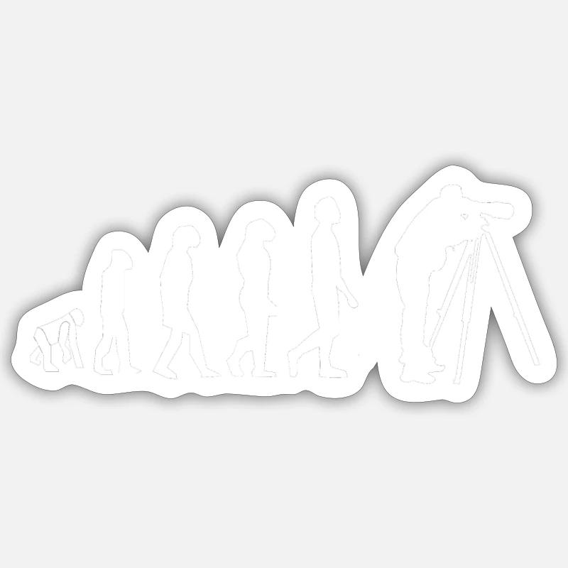 Télescope - Sticker taille S (10 x 10 cm) - blanc mat