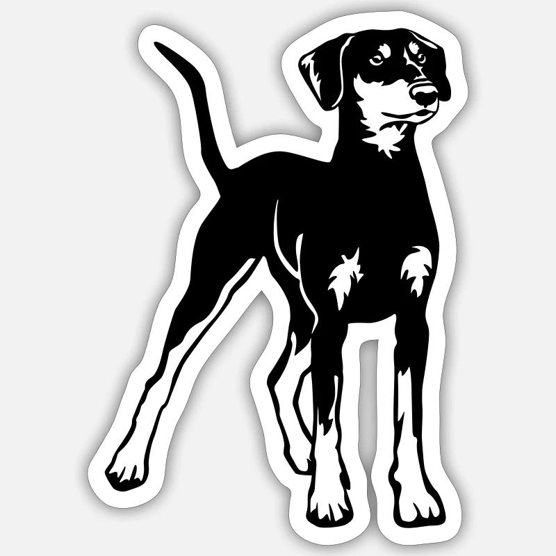 German Pinscher - Sticker size S (10 x 10 cm) - white matte