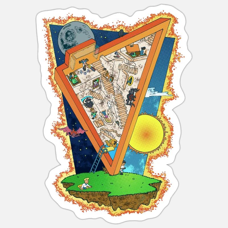 Endless Chase part 2 - Sticker size S (10 x 10 cm) - white matte