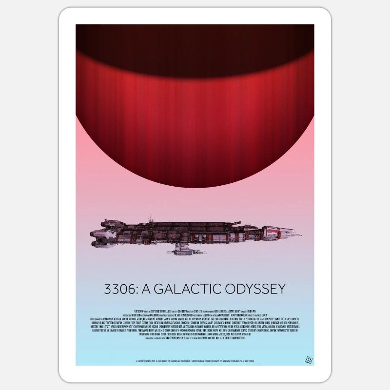DSSA Odyssee - Sticker Größe S (10 x 10 cm) - Mattweiß