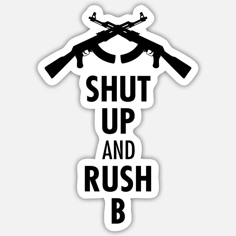 Rush B Geschenk Geschenkidee CS GO Sticker Größe S (10 x 10 cm)