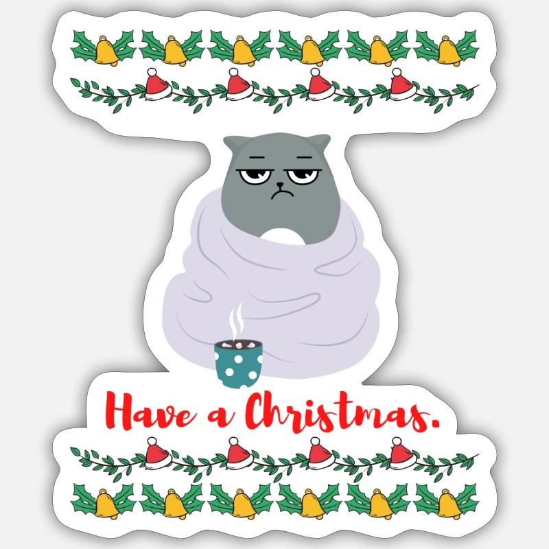 Have a Christmas - Grumpy Sticker size S (10 x 10 cm)
