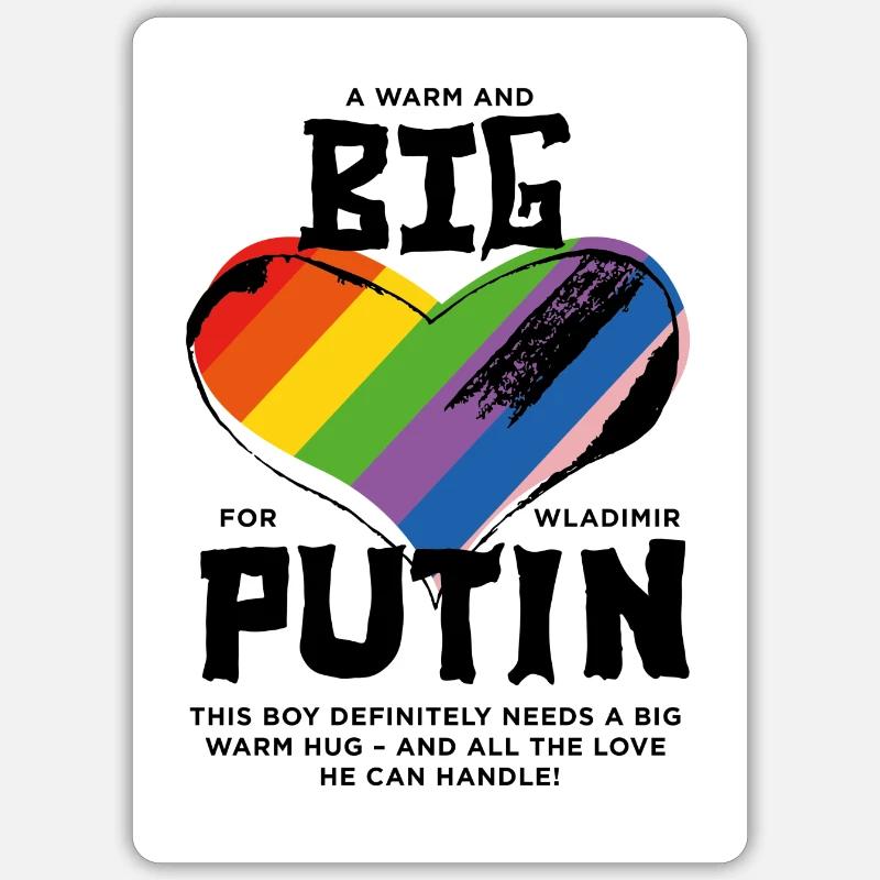 Love-Putin oder: P-Fucker Sticker Größe S (10 x 10 cm)