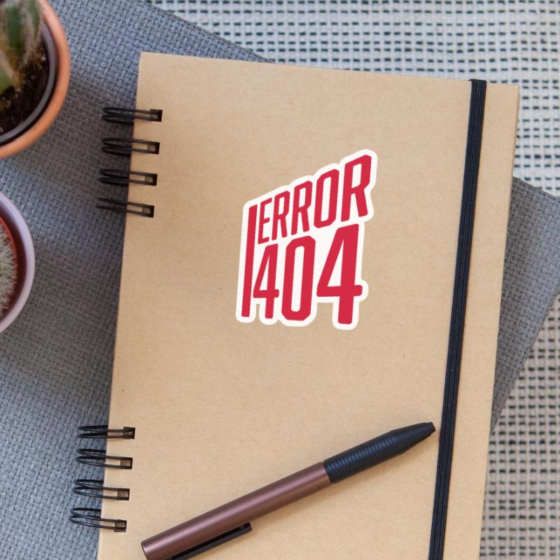 Code Error Error 404 Sticker size S (10 x 10 cm)