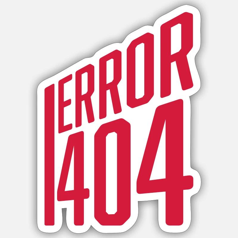 Erreur de code 404 Sticker taille S (10 x 10 cm)