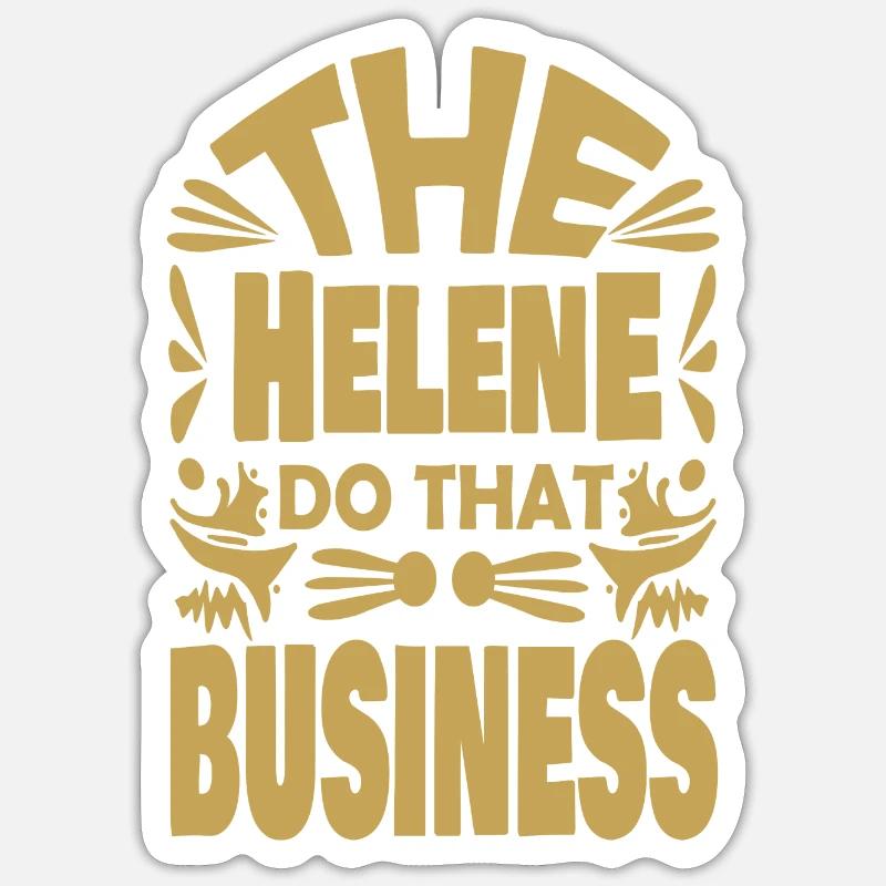 Helene - Sticker size S (10 x 10 cm) - white matte