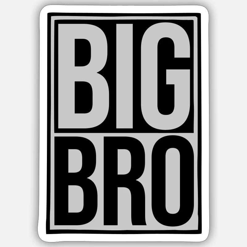 Schild Big Bro Logo Sticker Größe S (10 x 10 cm)