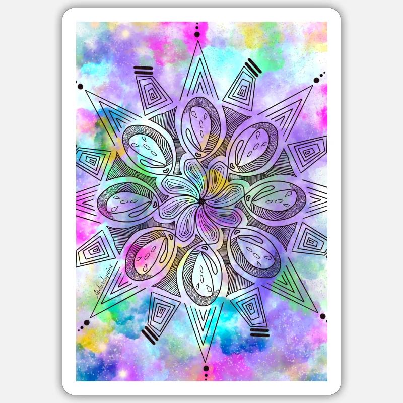 Nebula - Sticker size S (10 x 10 cm) - white matte