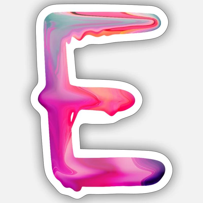 E comme ... Sticker taille S (10 x 10 cm)