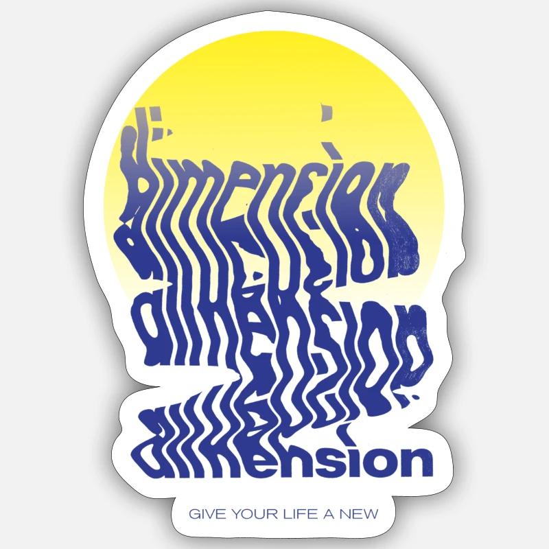 New Dimension Sticker Größe S (10 x 10 cm)