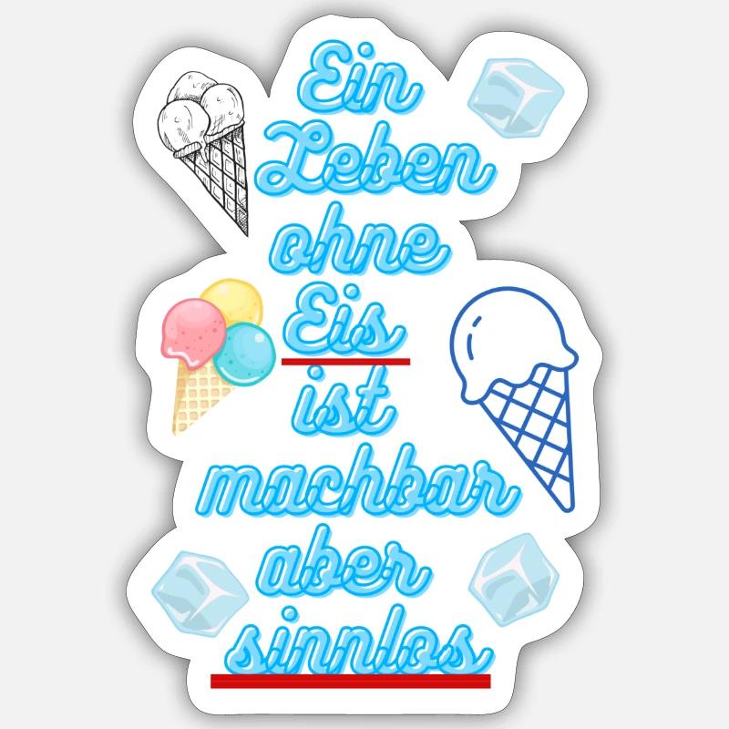 Cold Smooth Tasty version 2.0 Sticker Größe S (10 x 10 cm)