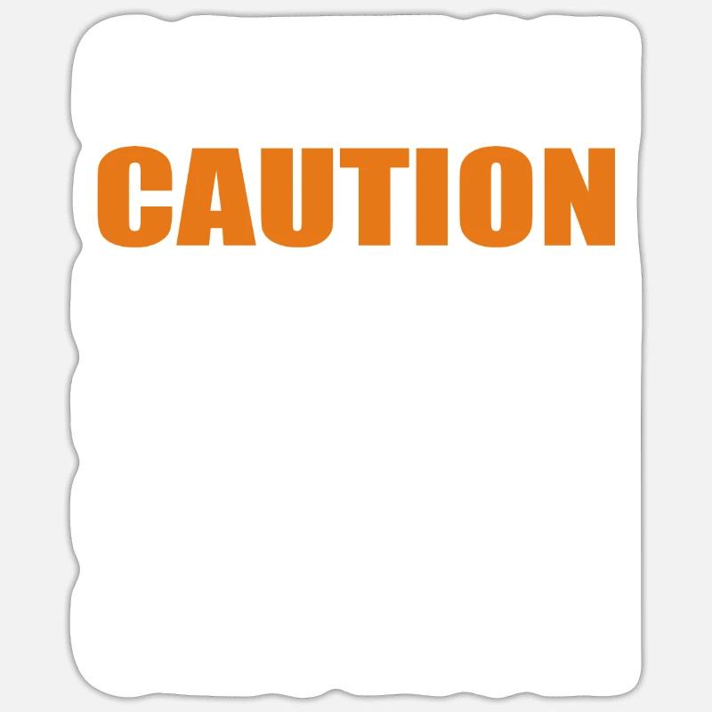 Caution Graphic Sticker size S (10 x 10 cm)