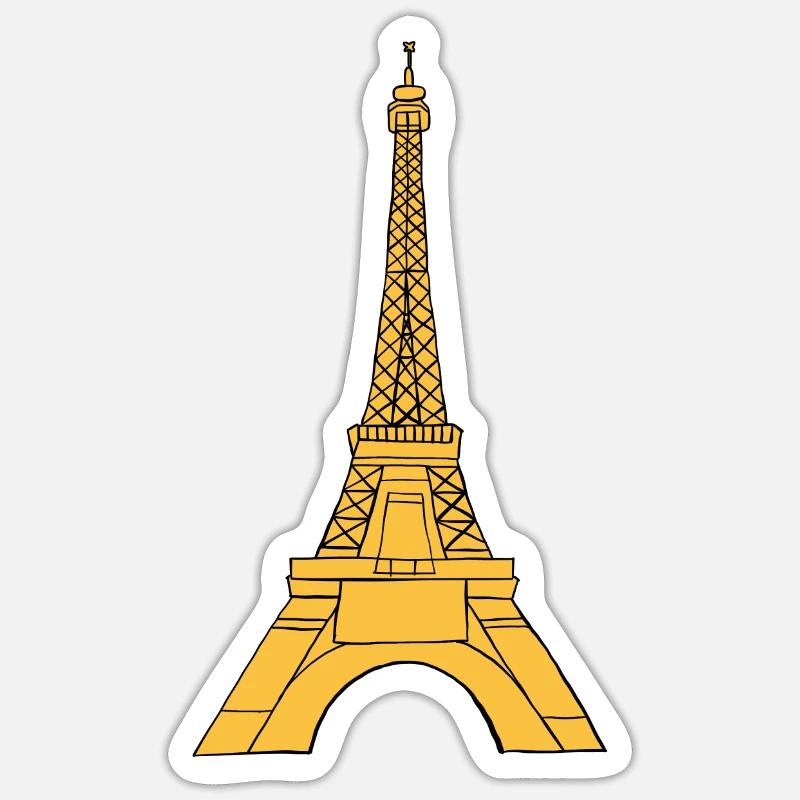 Tour Eiffel Sticker taille S (10 x 10 cm)
